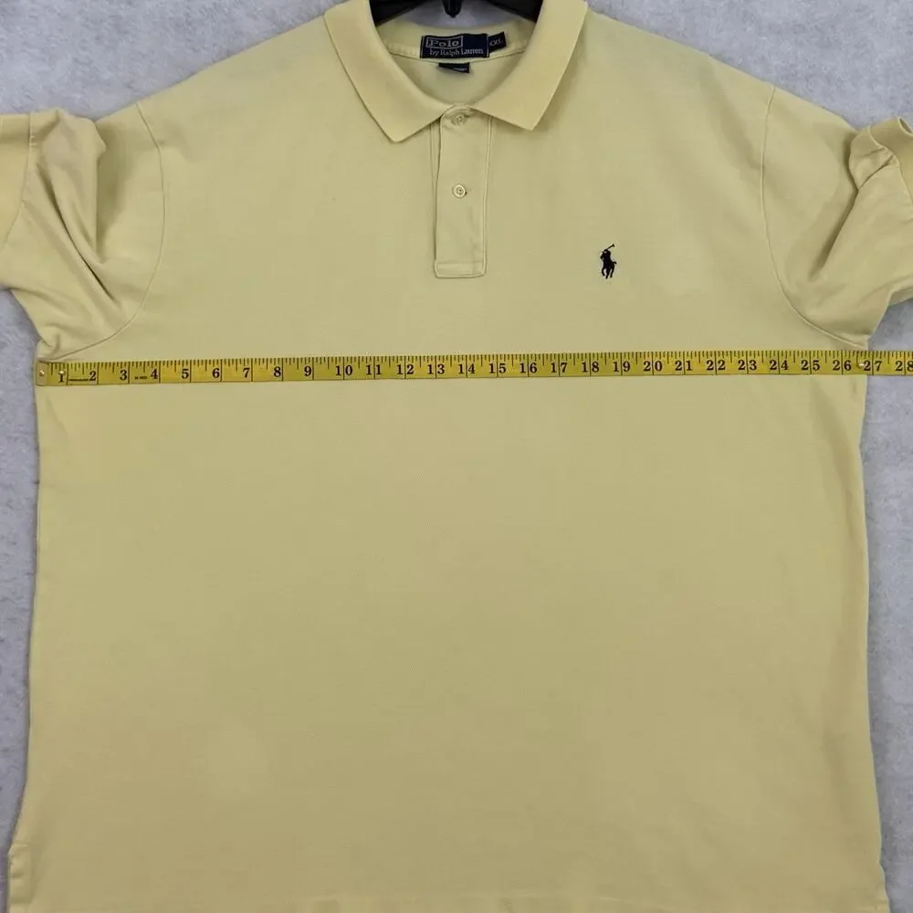 Vintage Polo by Ralph Lauren Men’s XXL Yellow Cotton Polo Shirt